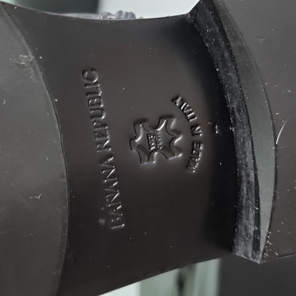 Banana Republic Leather boots Made in ITALY sz 7 - Picture 4 of 8